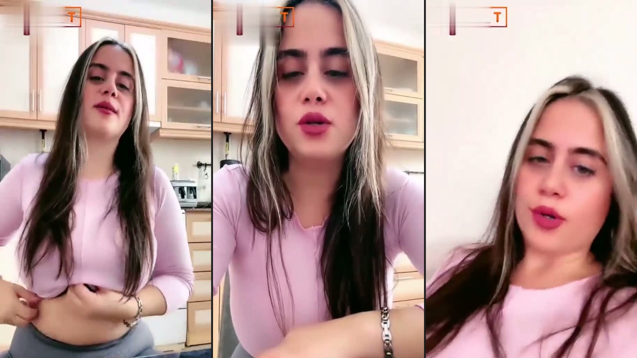 Ayşe Elbi yayında kalçasını kameraya dönüyor