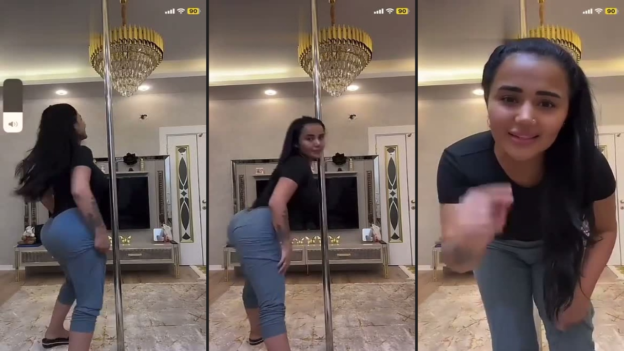 Melek Azad şalvarla köylü twerk’ü yapıyor