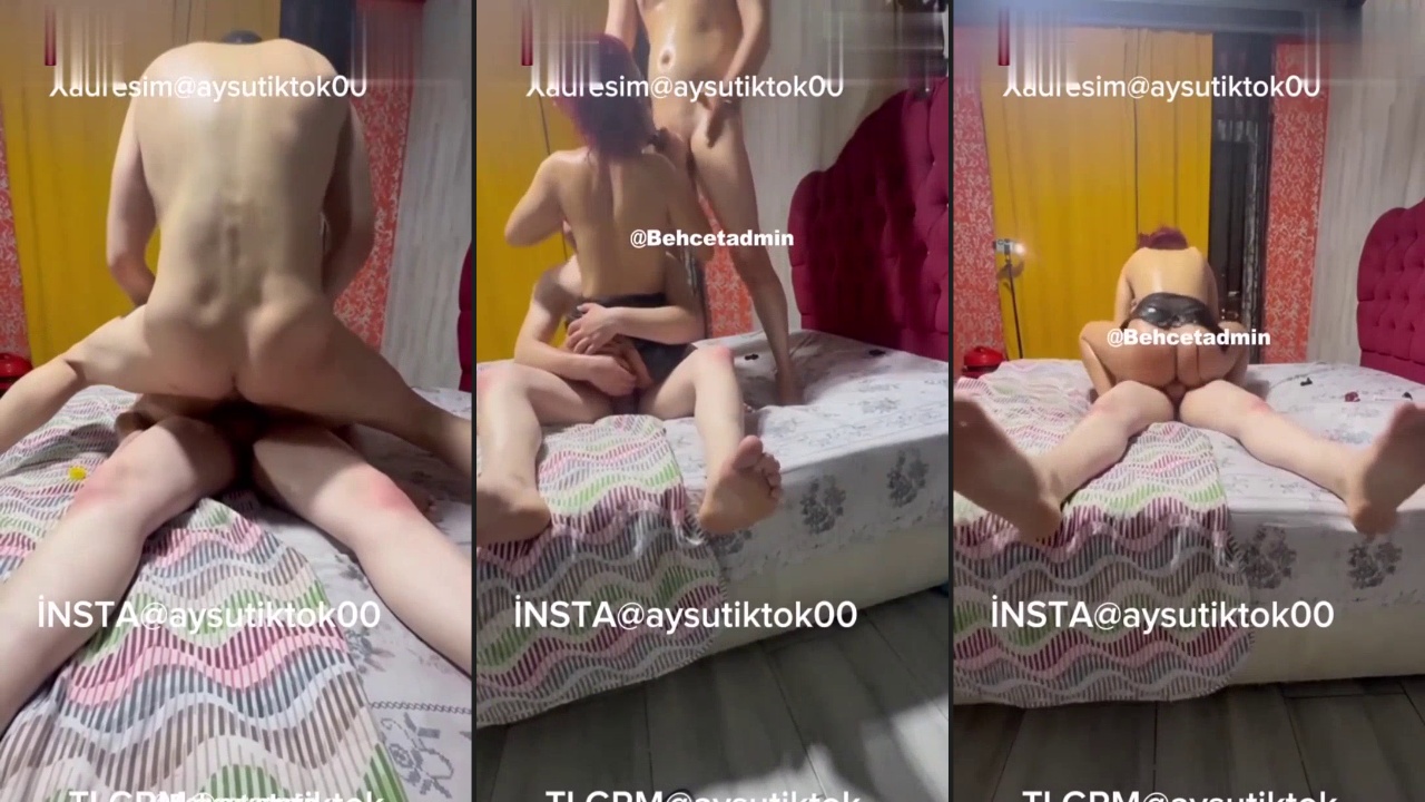 TikTok’çu Aysu’ya bol pozisyonlu grup seks yapıyorlar
